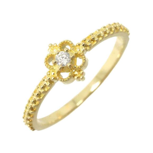 AHKAH Diamond 0.03ct Ring 18K Yellow Gold 750 Size4.75-5(US) 90240468